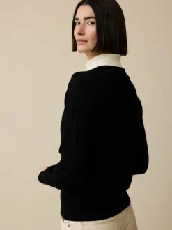 Pullover aus Bio-Wolle, 01 schwarz, S, GOTS