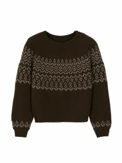 Pullover aus Yakhaar, 67 espresso, S