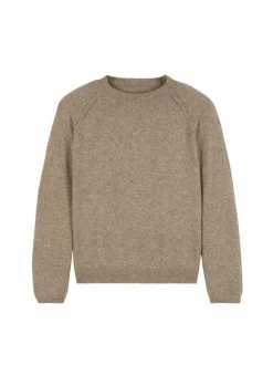 Pullover aus Yakhaar und Schafwolle, 66 yak mix natur/hasel, S