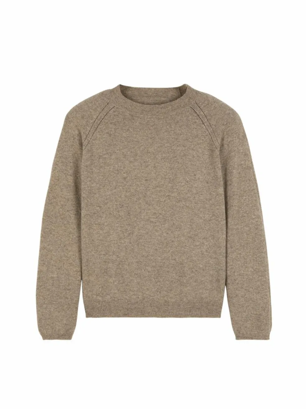 Pullover aus Yakhaar und Schafwolle, 66 yak mix natur/hasel, S