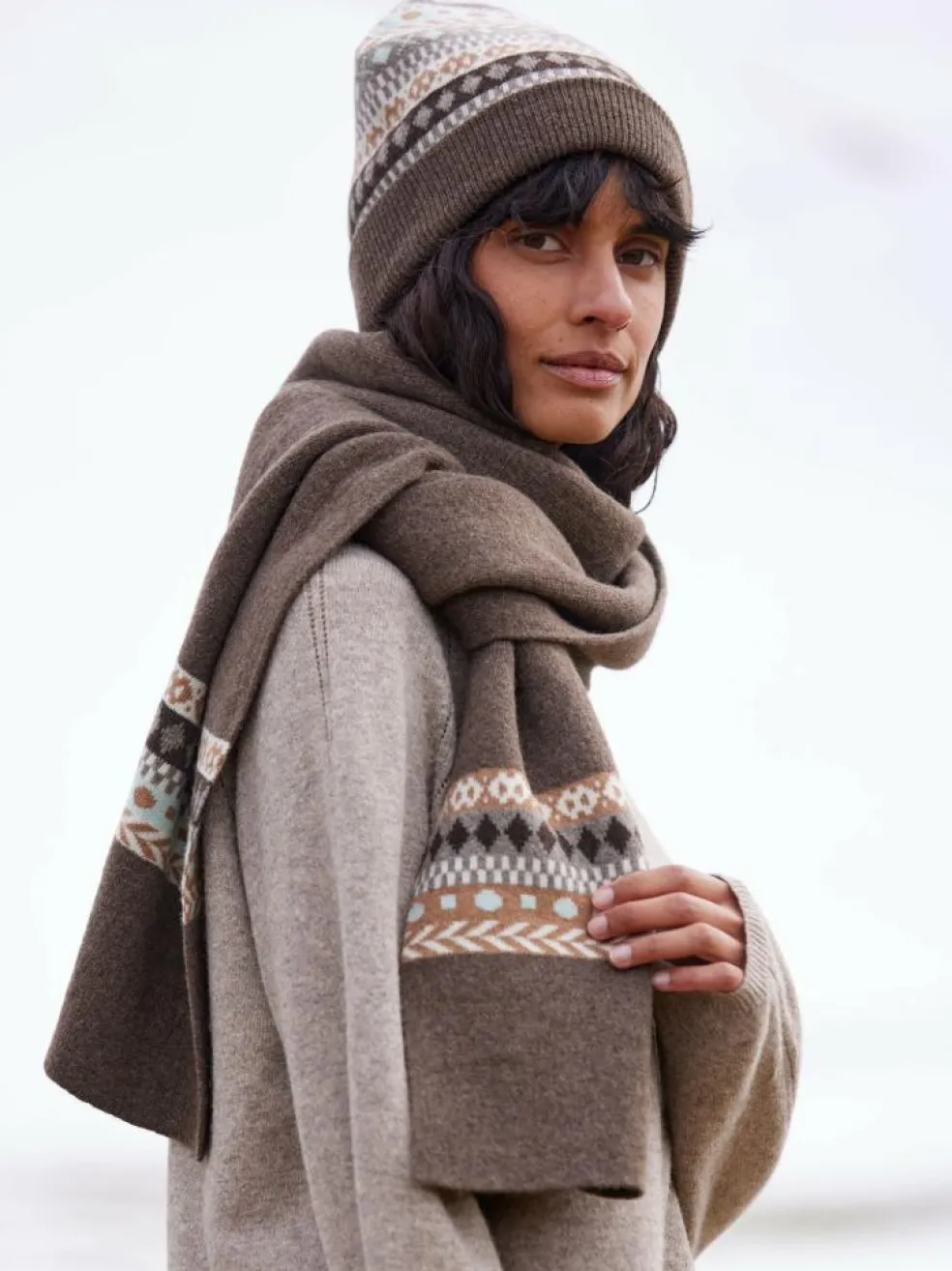 Pullover aus Yakhaar und Schafwolle, 66 yak mix natur/hasel, S