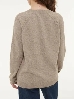 Pullover aus Yakhaar und Schafwolle, 66 yak mix natur/hasel, S