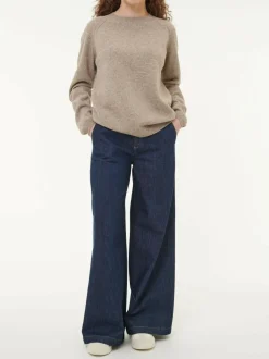 Pullover aus Yakhaar und Schafwolle, 66 yak mix natur/hasel, S