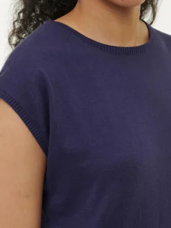 Pullunder aus Bio-Baumwolle, 39 royalblau, S, GOTS