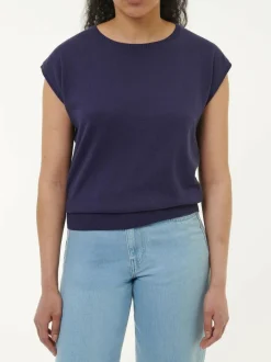 Pullunder aus Bio-Baumwolle, 39 royalblau, S, GOTS