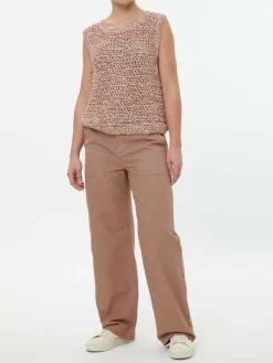 Pullunder aus Bio-Baumwolle, 86 brown/offwhite, S, GOTS