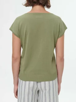 Pullunder aus Bio-Baumwolle, 43 olivgrün, S, GOTS