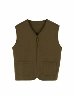 Ärmellose Jacke aus Bio-Baumwolle, 52 cactus, S, GOTS