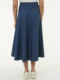 Rock aus Bio-Baumwolle, 36 dark denim, 38, GOTS