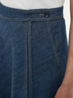 Rock aus Bio-Baumwolle, 36 dark denim, 38, GOTS