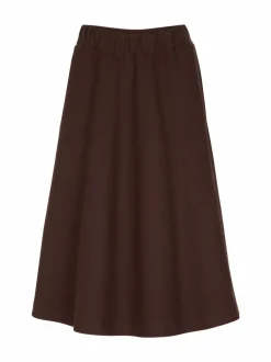 Rock aus Bio-Baumwolle, 95 kakao, 38, GOTS