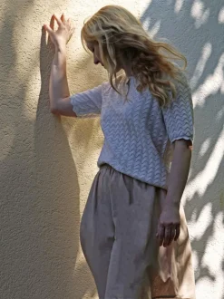 Rock aus Bio-Baumwolle und Leinen, 38 navy, 38, GOTS