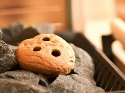 Saunastein aus Terrakotta, 10 x 10 x 5,5 cm