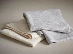 Saunatuch Perlfang, natur, 75 x 200 cm, 100 % Baumwolle, GOTS