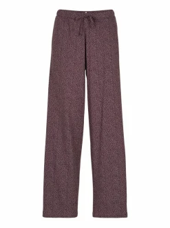 Schlafhose aus Bio-Baumwolle, 94 blätterdruck aubergine, M, GOTS