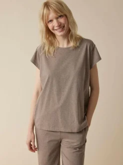 Schlafshirt aus Bio-Baumwolle, 95 kaffee melange, L, GOTS