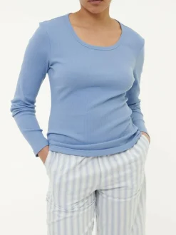 Schlafshirt aus Bio-Baumwolle, 92 meerblau S; GOTS