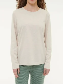 Schlafshirt aus Bio-Baumwolle, 14 natur melange, S, GOTS