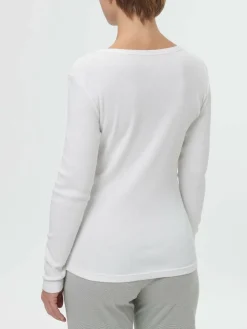 Schlafshirt aus Bio-Baumwolle, 11 weiss, S, GOTS