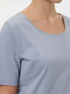 Schlafshirt aus Bio-Baumwolle, 92 meerblau, M, GOTS