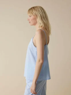 Schlaftop aus Bio-Baumwolle, 93 himmelblau, S, GOTS