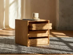 Schubladenbox Yunit Pur, mit 3 Laden, Buche