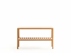 Schuhregal Tenso, B 70 x T 33,4 x H 40 cm, 2 Fächer, Buche