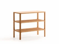 Schuhregal Tenso, B 70 x T 33,4 x H 60 cm, 3 Fächer, Buche