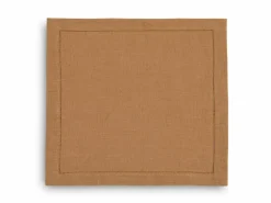 Serviette ARIANA mit Ajour, nougat, 40 x 40 cm, 60% Baumwolle/40% Leinen, GOTS