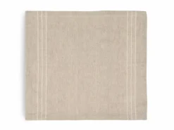 Serviette EMMA, natur/natur, 40 x 40 cm, 50 % Baumwolle/50 % Leinen, GOTS