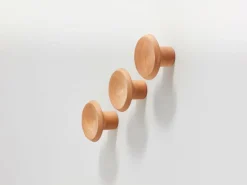 Set Garderobenknopf Punto 3 Stk. ø 7 cm, Buche