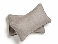 Set: Sofakissen Doppio mit Überzug, 55 x 80 cm, Überzug: Wollstoff Tano Natur (79), Füllung: 100 % Schurwolle