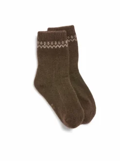 Socken aus Yakhaar, 67 espresso, 35/38