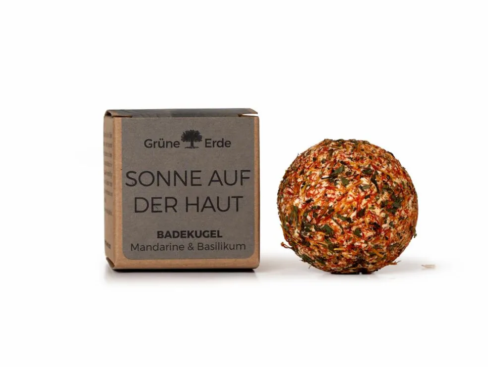 SONNE AUF DER HAUT - Badekugel Mandarine & Basilikum 50 g
