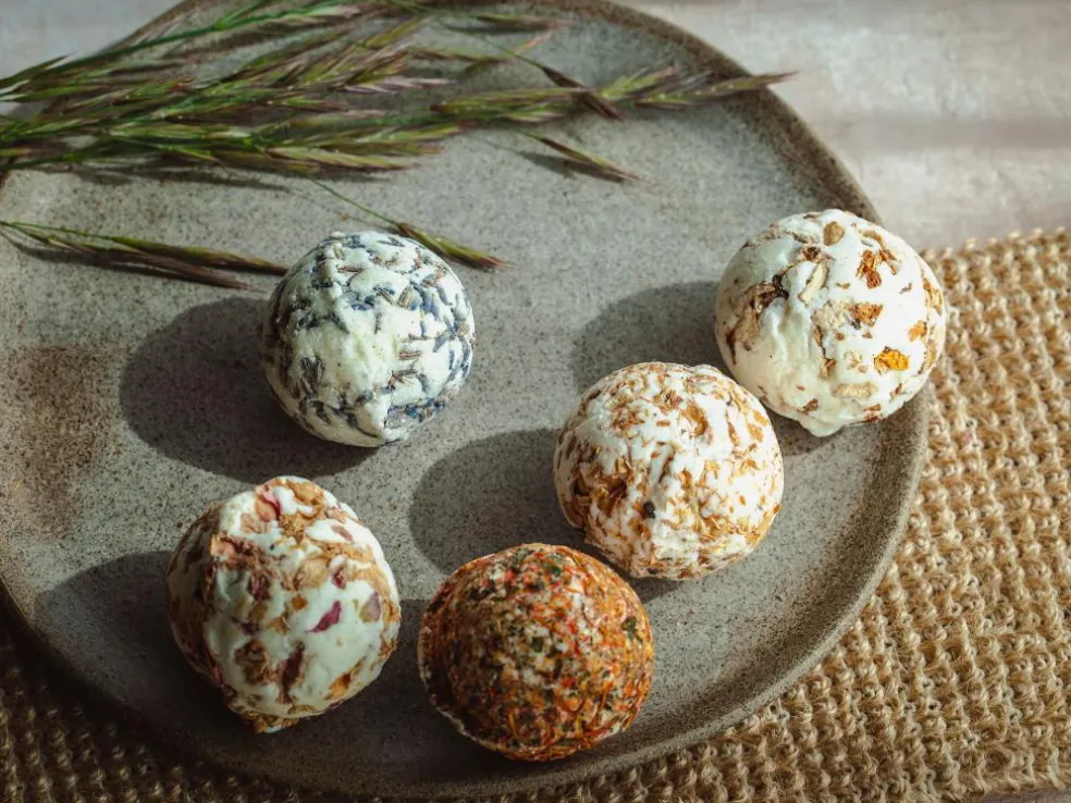 SONNE AUF DER HAUT - Badekugel Mandarine & Basilikum 50 g