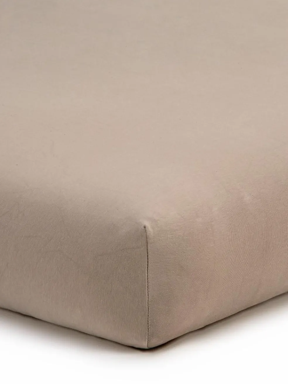 Spannleintuch ALIZA, hafer, 90/100 x 200/220 x 22/28 cm, 97 % Baumwolle/3 % Elasthan, Jersey, GOTS, VEGAN