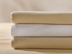 Spannleintuch HANNAH Pur, natur, 90/100 x 190/200 x 15/21 cm, 100 % Baumwolle, Jersey, GOTS