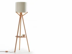 Stehleuchte Arnia inkl. Leuchtmittel, Buche