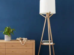 Stehleuchte Arnia inkl. Leuchtmittel, Buche