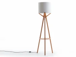 Stehleuchte Arnia inkl. Leuchtmittel, Buche