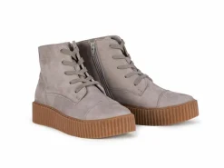 Stiefelette aus Bio Leder, 31 hellgrau, 38