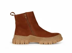 Stiefelette aus Bio Leder, 16 cognac, 37