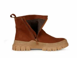 Stiefelette aus Bio Leder, 16 cognac, 37