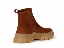 Stiefelette aus Bio Leder, 16 cognac, 37