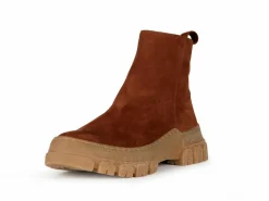 Stiefelette aus Bio Leder, 16 cognac, 37