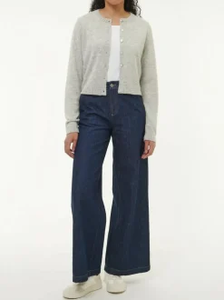 Strickjacke aus Alpakawolle, 04 grau melange, XL