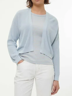 Strickjacke aus Bio-Baumwolle, 93 himmelblau, S, GOTS