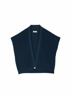 Strickjacke aus Bio-Baumwolle, 40 nachtschatten blau, L, GOTS