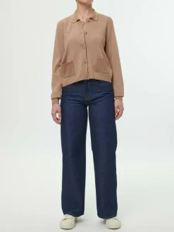 Strickjacke aus Bio-Baumwolle, 21 nougat, S, GOTS