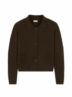 Strickjacke aus Yakwolle, 67 espresso, S